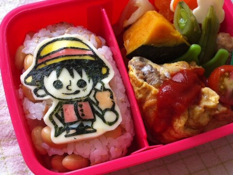 One Piece ワンピース ルフィのキャラ弁 レシピ 作り方 By Asa 楽天レシピ One Piece ワンピース ルフィのキャラ弁 レシピ 作り方 By Asa 楽天レシピ